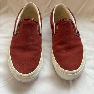 Vans Red Slip-On Sneakers
